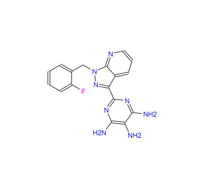 2-[1-[(2-氟苯基基)甲基]-1H-吡唑并[3,2-[1-(2-Fluorobenzyl)-1H-pyrazolo[3,4-b]pyridin-3-yl]pyriMidine-4,5,6-triaMine