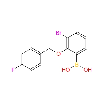 3-溴-2-(4′-氟苄氧基)-苯基硼酸,3-Bromo-2-(4′-fluorobenzyloxy)phenylboronic acid