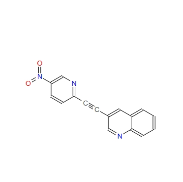 3-(5-Nitro-pyridin-2-ylethynyl)-quinoline,3-(5-Nitro-pyridin-2-ylethynyl)-quinoline