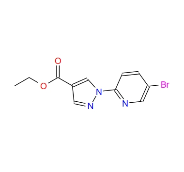 1-(5-bromo-pyridin-2-yl)-1H-pyrazole-4-carboxylic acid ethyl ester,1-(5-bromo-pyridin-2-yl)-1H-pyrazole-4-carboxylic acid ethyl ester