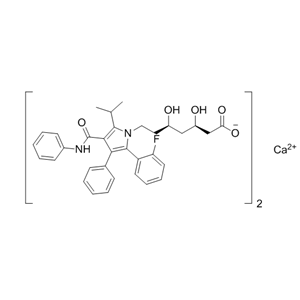 阿托伐他汀钙杂质38；钙盐,((3R,5R)-7-(2-(2-fluorophenyl)-5-isopropyl-3-phenyl-4-(phenylcarbamoyl)-1H-pyrrol-1-yl)-3,5-dihydroxyheptanoate) calcium(II)