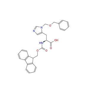 (S)-2-((((9H-芴-9-基)甲氧基)羰基)氨基)-3-(1-((苄氧基)甲基)-1H-咪唑-5-基)丙酸 84891-19-0