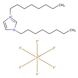 1,3-二辛基咪唑六氟磷酸盐,1H-Imidazolium, 1,3-dioctyl-, hexafluorophosphate(1-) (1:1)