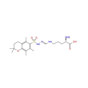 (E)-N5-(氨基{[(2,2,5,7,8-五甲基-3,4-二氢-2H-苯并吡喃-6-基)磺酰基]氨基}亚甲基)-D-鸟氨酸 191869-60-0