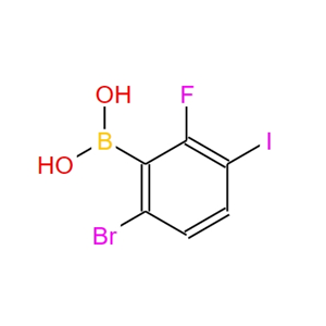 6-溴-2-氟-3-碘苯硼酸,6-Bromo-2-fluoro-3-iodophenylboronic acid