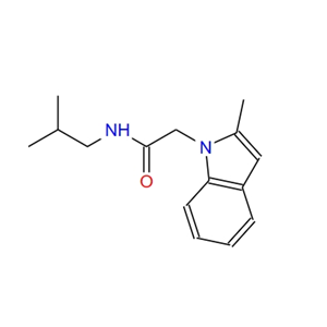 1-(i-butylaminocarbonylmethyl)-2-methyl-indole,1-(i-butylaminocarbonylmethyl)-2-methyl-indole