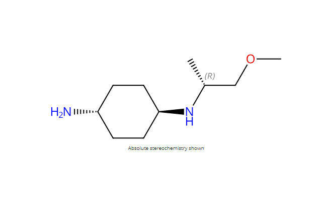 反式-(1R,4R)-N1-((R)-1-甲氧基丙烷-2-基)环己烷-1,4-二胺,trans-N4-[(1R)-2-methoxy-1-methyl-ethyl]cyclohexane-1,4-diamine