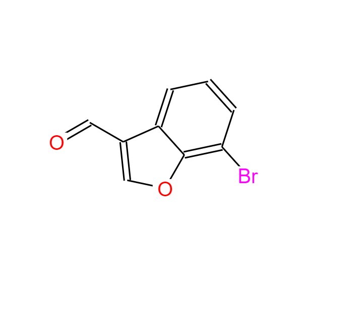 7-溴苯并呋喃-3-甲醛,7-bromobenzofuran-3-carbaldehyde