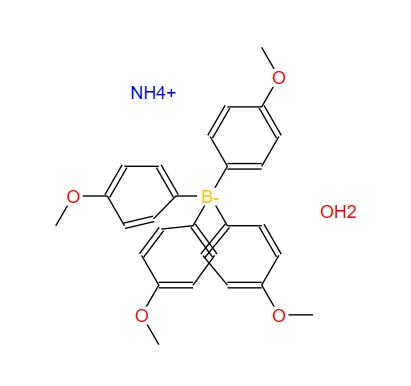 四(4-甲氧基苯基)硼酸銨,azanium,tetrakis(4-methoxyphenyl)boranuide,hydrate