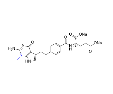 培美曲塞杂质01,sodium (4-(2-(2-amino-1-methyl-4-oxo-4,7-dihydro-1H-pyrrolo[2,3-d] pyrimidin-5-yl)ethyl)benzoyl)-L-glutamate