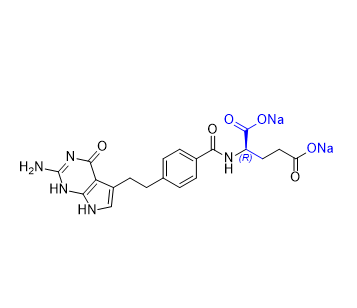 培美曲塞杂质05,sodium (4-(2-(2-amino-4-oxo-4,7-dihydro-1H-pyrrolo[2,3-d] pyrimidin-5-yl)ethyl)benzoyl)-D-glutamate