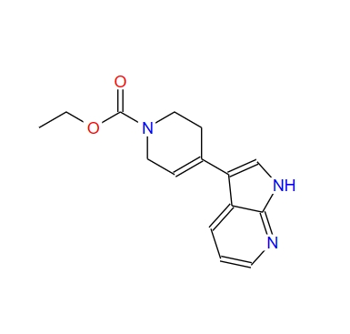 4-(1H-pyrrolo[2,3-b]pyridin-3-yl)-3,6-dihydro-2H-pyridine-1-carboxylic acid ethyl ester,4-(1H-pyrrolo[2,3-b]pyridin-3-yl)-3,6-dihydro-2H-pyridine-1-carboxylic acid ethyl ester