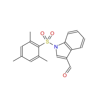 1-(mesitylsulfonyl)-1H-indole-3-carbaldehyde,1-(mesitylsulfonyl)-1H-indole-3-carbaldehyde