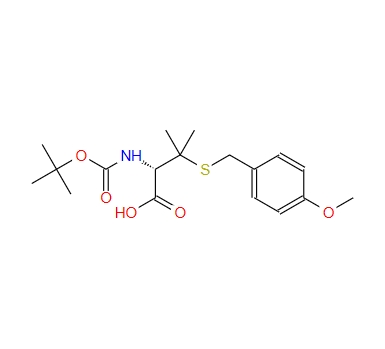 (S)-2-((叔丁氧羰基)氨基)-3-((4-甲氧基苄基)硫基)-3-甲基丁酸,(S)-2-((tert-Butoxycarbonyl)amino)-3-((4-methoxybenzyl)thio)-3-methylbutanoic acid