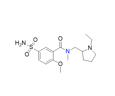 舒必利雜質(zhì)09,N-((1-ethylpyrrolidin-2-yl)methyl)-2-methoxy-N-methyl-5-sulfamoylbenzamide