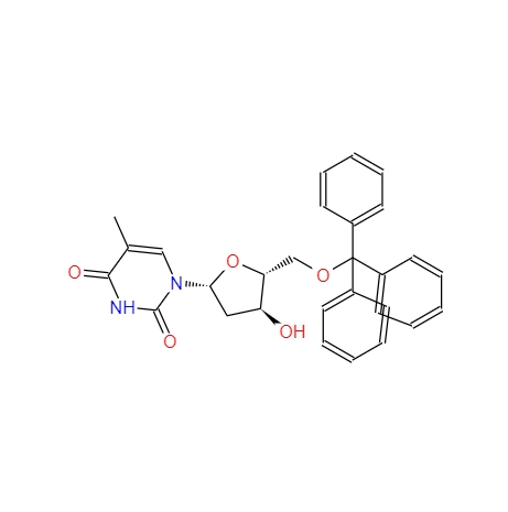 5'-O-三苯甲基胸苷,5'-O-(Triphenylmethyl)thymidine