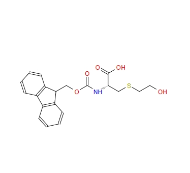 (R)-2-((((9H-芴-9-基)甲氧基)羰基)氨基)-3-((2-羟乙基)硫基)丙酸,(R)-2-((((9H-Fluoren-9-yl)methoxy)carbonyl)amino)-3-((2-hydroxyethyl)thio)propanoic acid