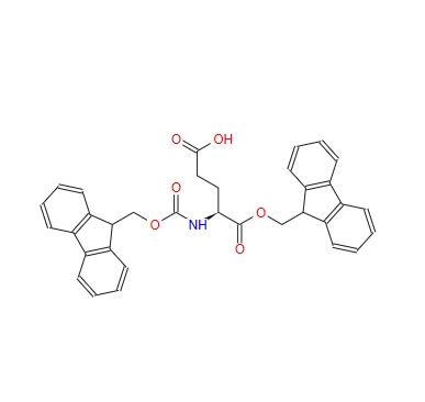 (S)-5-((9H-芴-9-基)甲氧基)-4-((((9H-芴-9-基)甲氧基)羰基)氨基)-5-氧代戊酸,(S)-5-((9H-Fluoren-9-yl)methoxy)-4-((((9H-fluoren-9-yl)methoxy)carbonyl)amino)-5-oxopentanoic acid