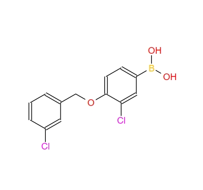 3-氯-4-(3′-氯苄氧基)苯基硼酸,3-Chloro-4-(3′-chlorobenzyloxy)phenylboronic acid