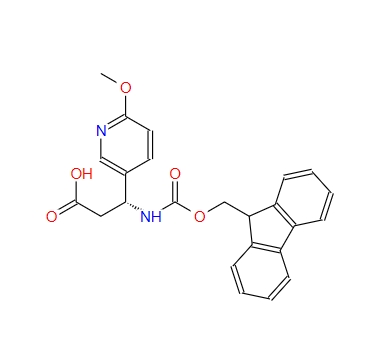 FMOC-(R)-3-AMINO-3-(6-METHOXY-3-PYRIDYL)-PROPIONIC ACID,FMOC-(R)-3-AMINO-3-(6-METHOXY-3-PYRIDYL)-PROPIONIC ACID