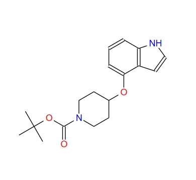 1,1-dimethylethyl 4-(1H-indol-4-yloxy)-1-piperidinecarboxylate,1,1-dimethylethyl 4-(1H-indol-4-yloxy)-1-piperidinecarboxylate