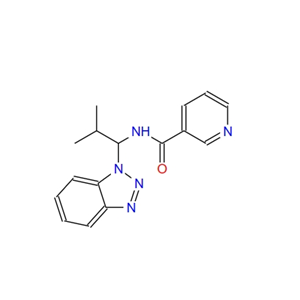 N-(1-Benzotriazol-1-yl-2-methyl-propyl)-nicotinamide 182491-47-0