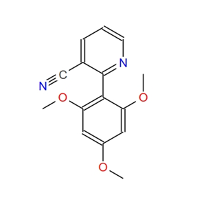 2-{2,4,6-trimethoxyphenyl}nicotinonitrile,2-{2,4,6-trimethoxyphenyl}nicotinonitrile