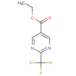 2-三氟甲基嘧啶-5-羧酸乙酯;304693-64-9;外观：白色至浅棕色固体；可提供大数量，按需分装！