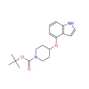 1,1-dimethylethyl 4-(1H-indol-4-yloxy)-1-piperidinecarboxylate,1,1-dimethylethyl 4-(1H-indol-4-yloxy)-1-piperidinecarboxylate