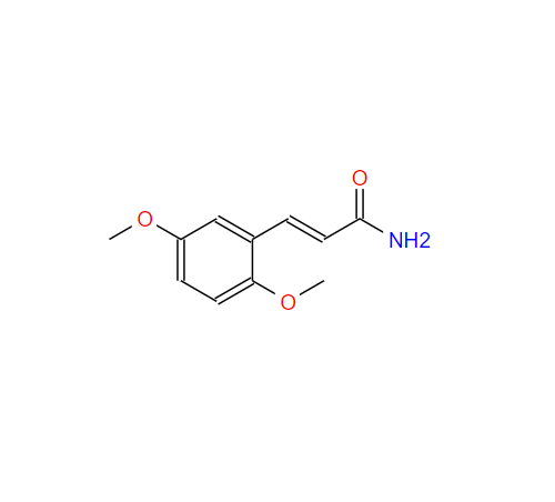 反式-2,5-二甲氧基肉桂酰胺,trans-2,5-Dimethoxycinnamamide