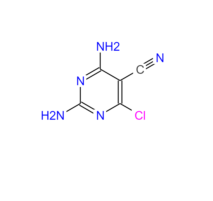 2,4-二氨基-6-氯-5-氰基嘧啶,5-Pyrimidinecarbonitrile, 2,4-diamino-6-chloro-