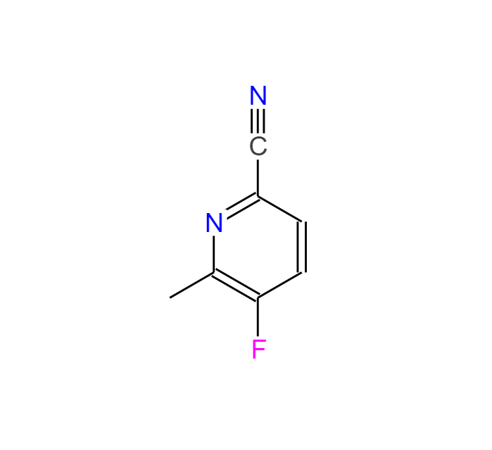 5-氟-6-甲基-2-氰基吡啶,5-fluoro-6-Methyl-2-Pyridinecarbonitrile