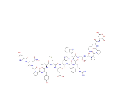 β-MSH, porcine;DEGPYKMEHFRWGSPPKD,β-MSH, porcine;DEGPYKMEHFRWGSPPKD