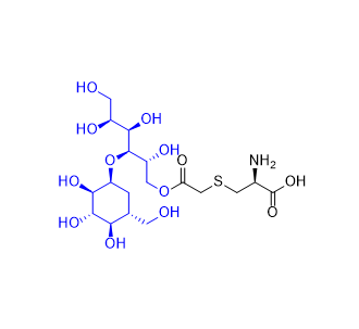 羧甲司坦杂质08,S-(2-oxo-2-(((2R,3R,4R,5S)-2,4,5,6-tetrahydroxy-3-(((1S,2R,3S,4R,5R)-2,3,4-trihydroxy-5-(hydroxymethyl)cyclohexyl)oxy)hexyl)oxy)ethyl)-D-cysteine