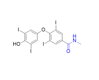 左甲状腺素杂质15,4-(4-Hydroxy-3,5-diiodophenoxy)-3,5-diiodo-N-methylbenzamide