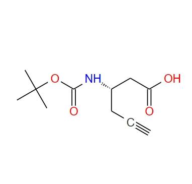 Boc-S-3-氨基-5-己炔酸,Boc-(S)-3-Amino-5-hexynoic acid