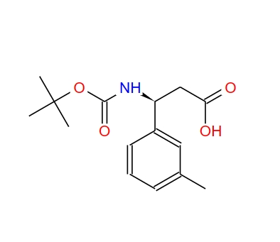 (S)-3-((叔丁氧羰基)氨基)-3-(间甲苯基)丙酸,(S)-3-((tert-Butoxycarbonyl)amino)-3-(m-tolyl)propanoic acid
