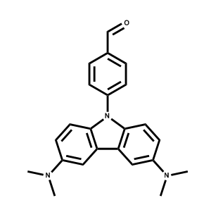 3,6-bis(dimethylamino)-9-(4-formylphenyl)carbazole,3,6-bis(dimethylamino)-9-(4-formylphenyl)carbazole