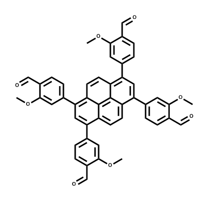 1,3,6,8-tetrakis(4-formyl-3-methyloxyphenyl)pyrene,1,3,6,8-tetrakis(4-formyl-3-methyloxyphenyl)pyrene