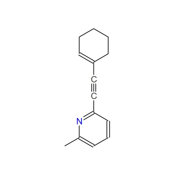 2-(1-Cyclohexen-1-ylethynyl)-6-methylpyridine,2-(1-Cyclohexen-1-ylethynyl)-6-methylpyridine