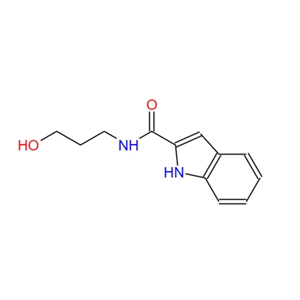 N-(3-hydroxypropyl)-1H-indole-2-carboxamide 357616-16-1
