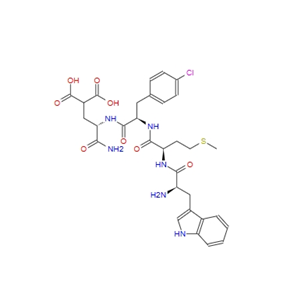 H-D-Trp-D-Met-p-chloro-D-Phe-Gla-NH2,H-D-Trp-D-Met-p-chloro-D-Phe-Gla-NH2