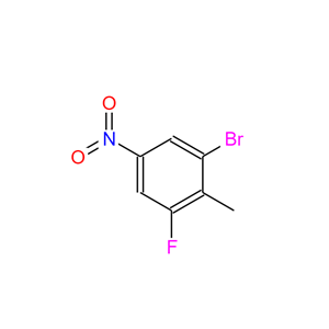 1-溴-3-氟-2-甲基-5-硝基苯,2-BROMO-6-FLUORO-4-NITROTOLUENE