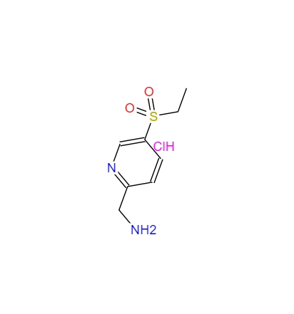 2-甲氨基-5-乙磺酰基吡啶鹽酸鹽,(5-(ethylsulfonyl)pyridin-2-yl)methanamine hydrochloride