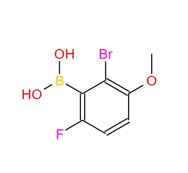 2-溴-6-氟-3-甲氧基苯硼酸,(2-Bromo-6-fluoro-3-methoxyphenyl)boronic acid