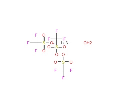 N水三氟甲基硫酸镧,Tris(((trifluoromethyl)sulfonyl)oxy)lanthanum xhydrate
