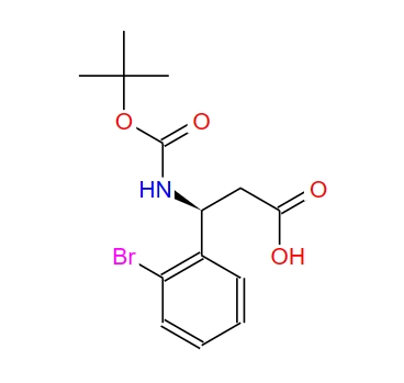 Boc-(S)-3-氨基-3-(2-溴苯基)-丙酸,Boc-(S)-3-Amino-3-(2-bromophenyl)-propionic acid