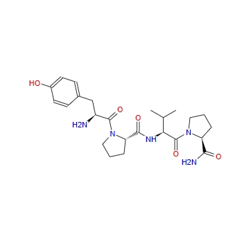 L-Prolinamide,L-tyrosyl-L-prolyl-L-valyl-,L-Prolinamide,L-tyrosyl-L-prolyl-L-valyl-