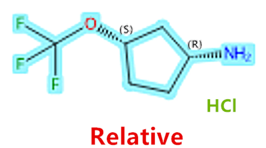 (1R,3S)-3-(trifluoromethoxy)-Cyclopentanamine hydrochloride,(1R,3S)-3-(trifluoromethoxy)-Cyclopentanamine hydrochloride