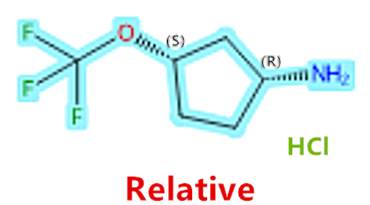 rel-(1R,3S)-3-(trifluoromethoxy)-Cyclopentanamine hydrochloride,rel-(1R,3S)-3-(trifluoromethoxy)-Cyclopentanamine hydrochloride